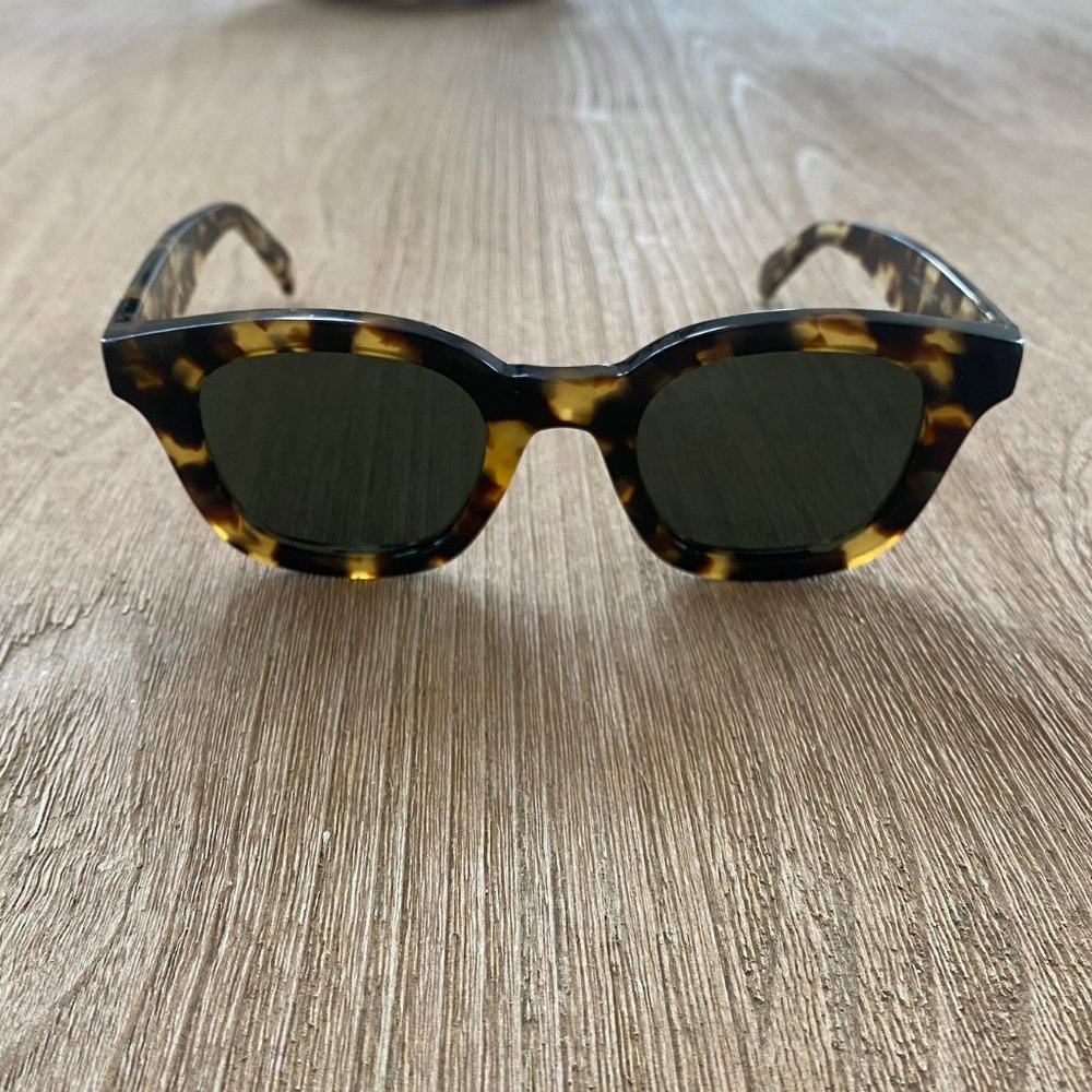 Celine Tortoise Shell Wayfarer-Style Sunglasses